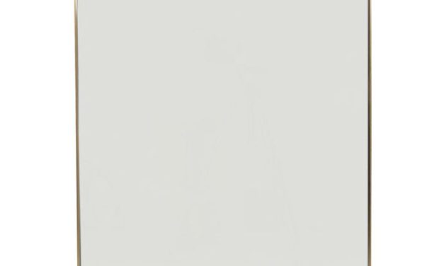 KARE DESIGN Vægspejl Curve Rektangulær Messing 120 x 80 cm