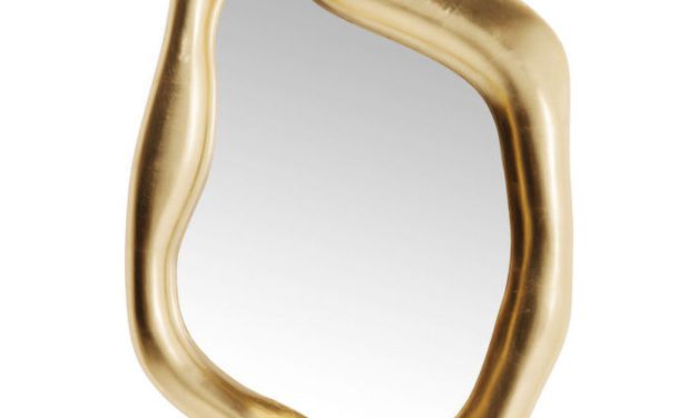 KARE DESIGN Vægspejl Hologram Guld 119 x 76 cm