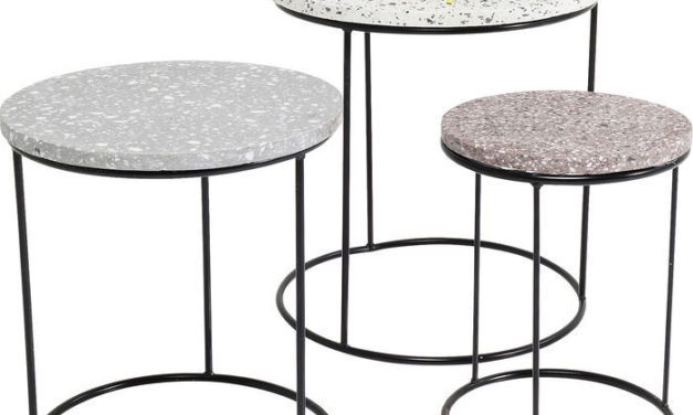 KARE DESIGN Sidebord Terrazzo Round (3/Sæt)