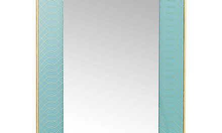 KARE DESIGN Vægspejl Revival Lys Blå 90 x 60 cm