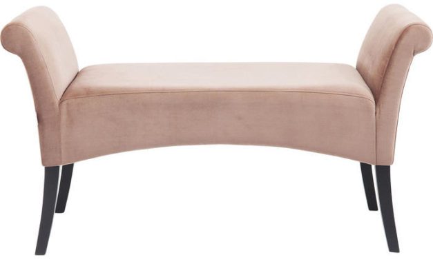 KARE DESIGN Bænk, Motley Velvet Rosa