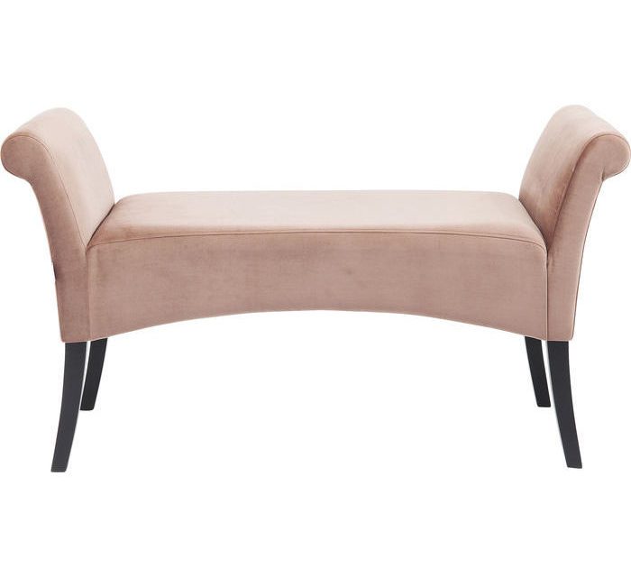 KARE DESIGN Bænk, Motley Velvet Rosa
