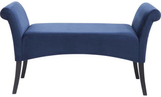 KARE DESIGN Bænk, Motley Velvet Blå