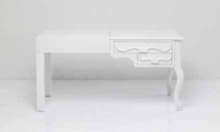 KARE DESIGN Skrivebord Janus All Hvid, 140 x 60 cm. 2 Skuffer