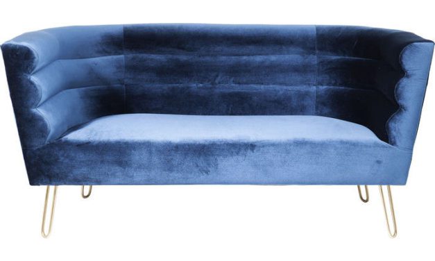 KARE DESIGN Sofa Monaco Blå 2-Personers 160 cm