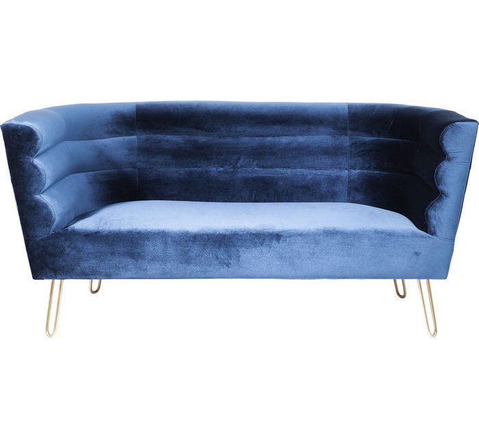 KARE DESIGN Sofa Monaco Blå 2-Personers 160 cm
