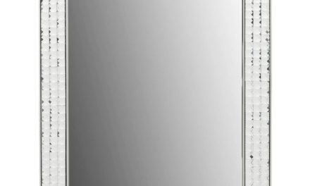 Nu er den her – Smukt Crystals Steel Chrome Vægspejl fra Kare Design