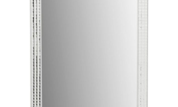 KARE DESIGN Vægspejl Crystals Steel White 80 x 60 cm