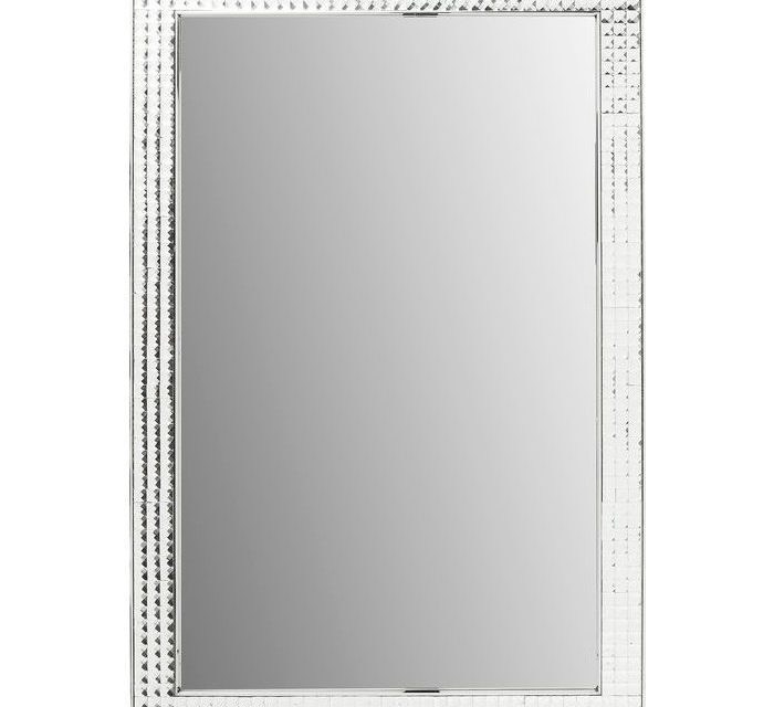 KARE DESIGN Vægspejl Crystals Steel Chrome 120 x 80 cm