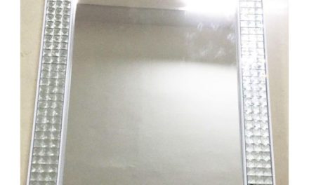 KARE DESIGN Vægspejl Crystals Steel Hvid 120 x 80 cm