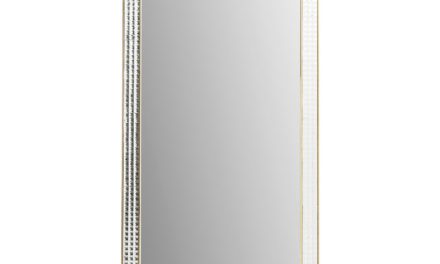 KARE DESIGN Vægspejl Crystals Steel Gold 180 x 80 cm