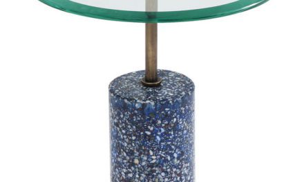KARE DESIGN Sidebord Terrazzo Visible – Blå 46 cm