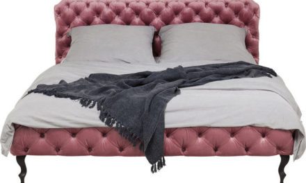 KARE DESIGN Seng Desire Velvet Rosa 160 x 200 cm, Fløjl
