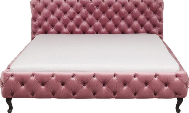 KARE DESIGN Seng Desire Velvet Rosa 180 x 200 cm, Fløjl