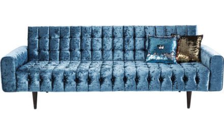 KARE DESIGN Sofa, Milchbar Diva Petrol 3-personers