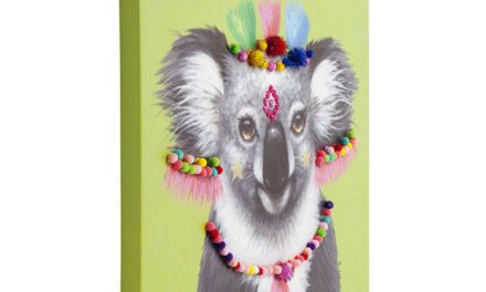 KARE DESIGN Billede, Touched Koala Pom Pom 70 x 70 cm