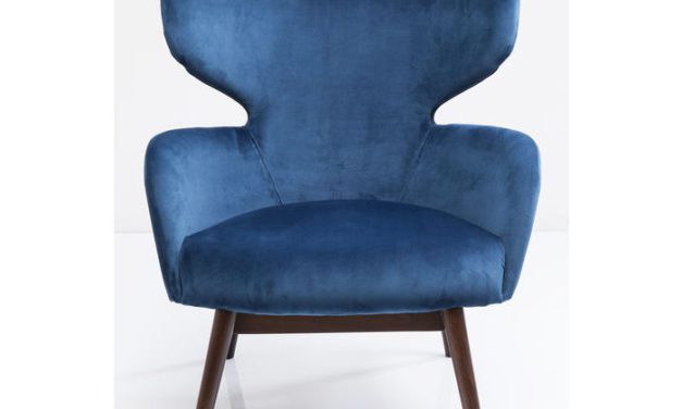 KARE DESIGN Lænestol, Aroha Velvet Petrol