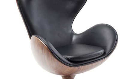 KARE DESIGN Lænestol, Swivel Loung Sort Valnød