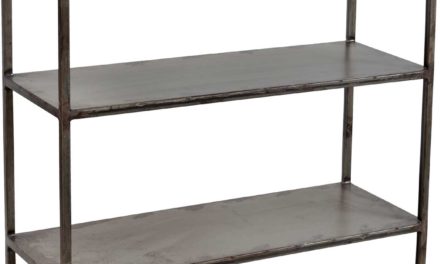 TRADEMARK LIVING Reol med et cool industri look – 3 hylder – lav