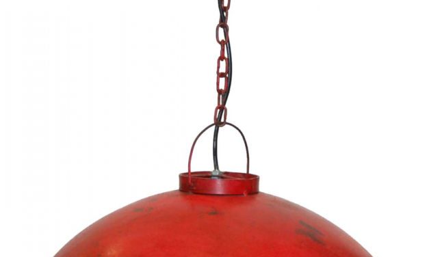 TRADEMARK LIVING Loftpendel i fabriksstil – industri rød