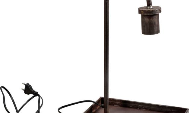 TRADEMARK LIVING Bordlampe – jern med klar lak