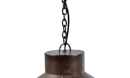 TRADEMARK LIVING Loftpendel – jern og lys cream