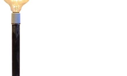 TRADEMARK LIVING bordlampe – jern med klar lak – stor