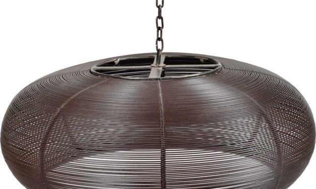 TRADEMARK LIVING Flot stor loftslampe med trådjern