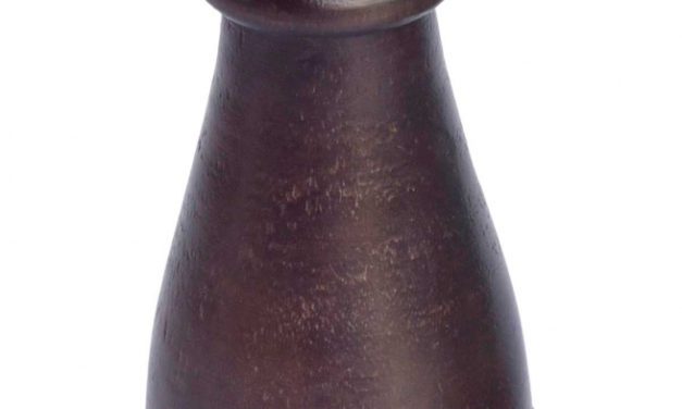 TRADEMARK LIVING Lysestage i mørkt træ og til bloklys