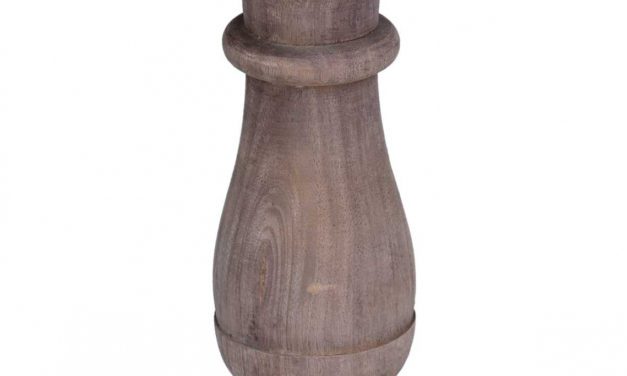 TRADEMARK LIVING Lysestage i lyst træ og til bloklys