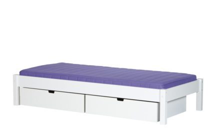 MANIS-H Ull børneseng – hvid m. skuffer (200×90)