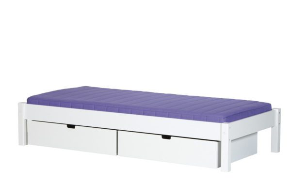 MANIS-H Ull børneseng – hvid m. skuffer (200×90)