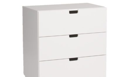 MANIS-H Kommode, hvid m. 3 skuffer