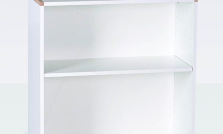 MANIS-H Reol – hvid kvadratisk, m. 1 hylde