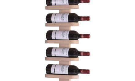 BY TIKA Milano no. 6 vinreol – røget/olieret egetræ, væghængt, plads til 6 flasker Hvidolieret eg