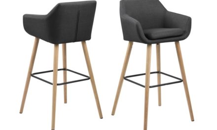 Nora barstol – mørkegrå