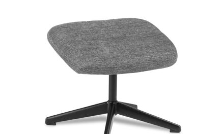 Terni skammel – antracitgrå stof