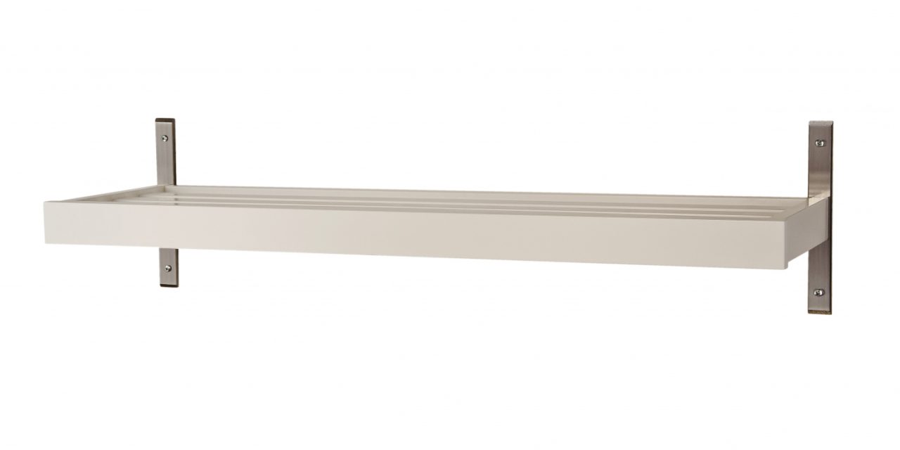 FURBO Nadja – skohylde, vægmodel, 50 cm. Hvid