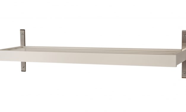 FURBO Nadja – skohylde, vægmodel, 80 cm. Hvid