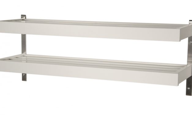 FURBO Nadja – dobbelt skohylde, vægmodel, 60 cm. Hvid