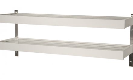 FURBO Nadja – dobbelt skohylde, vægmodel, 50 cm. Hvid