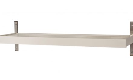 FURBO Nadja – skohylde, vægmodel, 60 cm. Hvid