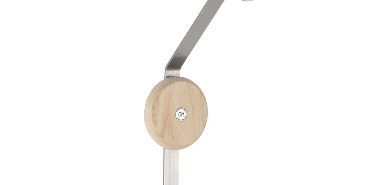 FURBO Ewo – dobbeltkrog i slebet stål og træ hvid lak – hvidpigmenteret eg