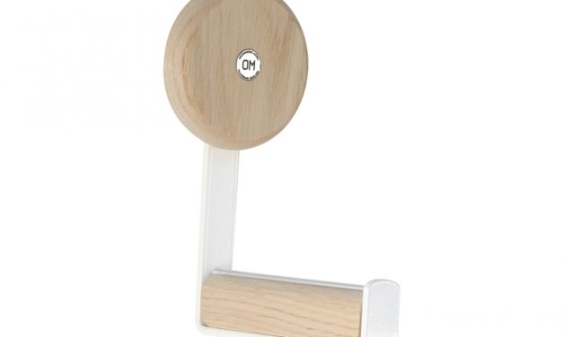 FURBO Ewo – knage i hvidt stål og træ hvid lak – hvidpigmenteret eg