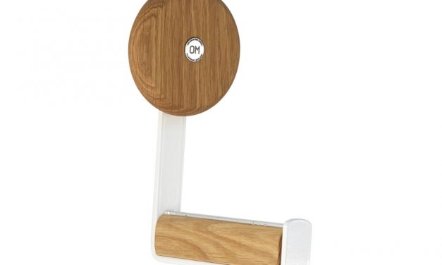 FURBO Ewo – knage i hvidt stål og træ Lakeret eg