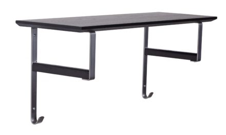 FURBO Niva – hattehylde, 77 cm. Sort