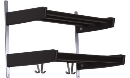 FURBO Meja – dobbelt hattehylde, 59 cm. Sort