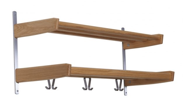 FURBO Meja – dobbelt hattehylde, 59 cm. Eg