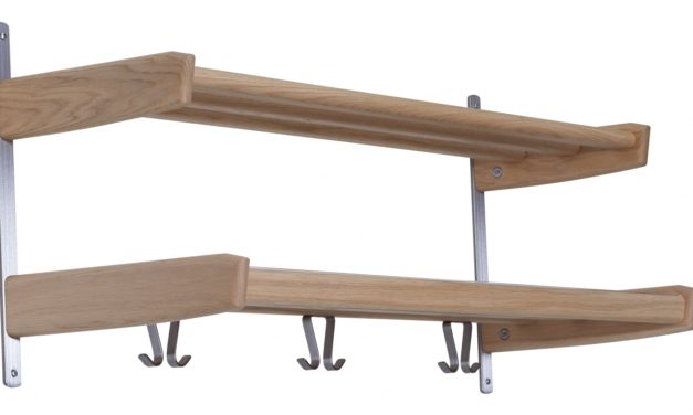 FURBO Meja – dobbelt hattehylde, 90 cm. Eg
