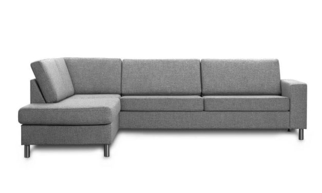 Pisa venstrevendt hjørnesofa – antracitgrå stof